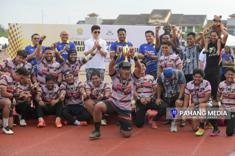 KDYTM TENGKU MAHKOTA PAHANG BERKENAN RASMI PENUTUPAN KEJOHANAN RAGBI 10 SEPASUKAN TERTUTUP PAHANG 2024