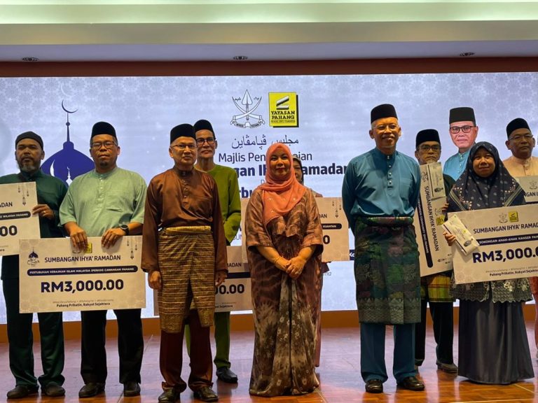 YAYASAN PAHANG SUMBANG RM47,400 KEPADA GOLONGAN MEMERLUKAN, NGO