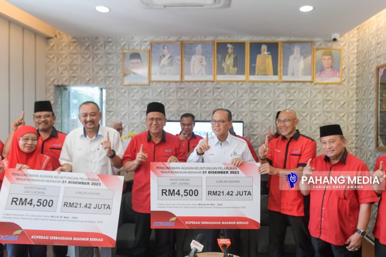 KOSMA AGIH RM 21.42 JUTA KEUNTUNGAN