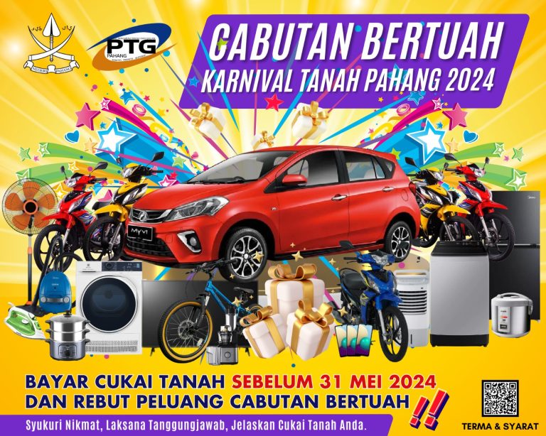 KERETA, MOTOSIKAL MENANTI PEMBAYAR CUKAI TANAH DI PAHANG