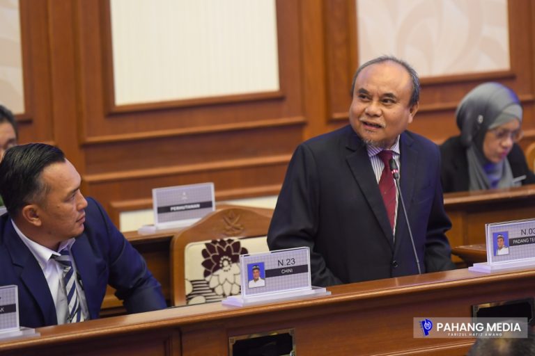 SIDANG DUN : TITAH SULTAN PAHANG TANDA SOKONGAN BANTERAS PENEROKA HARAM