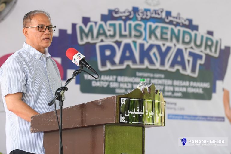 PAHANG HANTAR BANTUAN KEMANUSIAAN RM1.575 JUTA KE GAZA ESOK