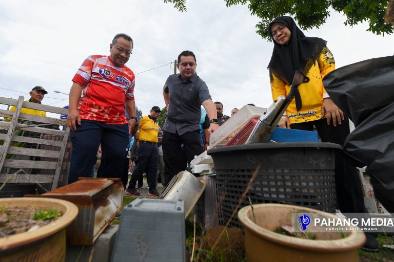 KERAJAAN PAHANG SERU TINGKAT AMALAN KEBERSIHAN ATASI DENGGI