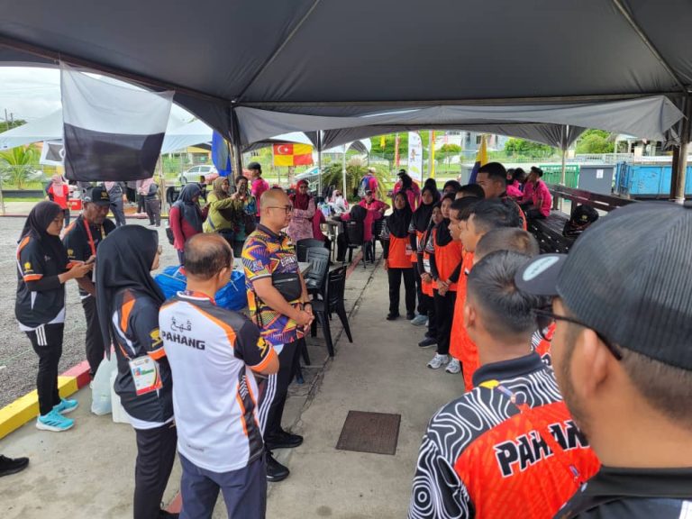 SUKMA SARAWAK : ATLET PETANQUE HADAPI CABARAN PERUBAHAN GELANGGANG