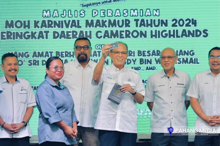 PAHANG LANCAR SISTEM E-SEWA TAMBAH BAIK SEWAAN TANAH PERTANIAN