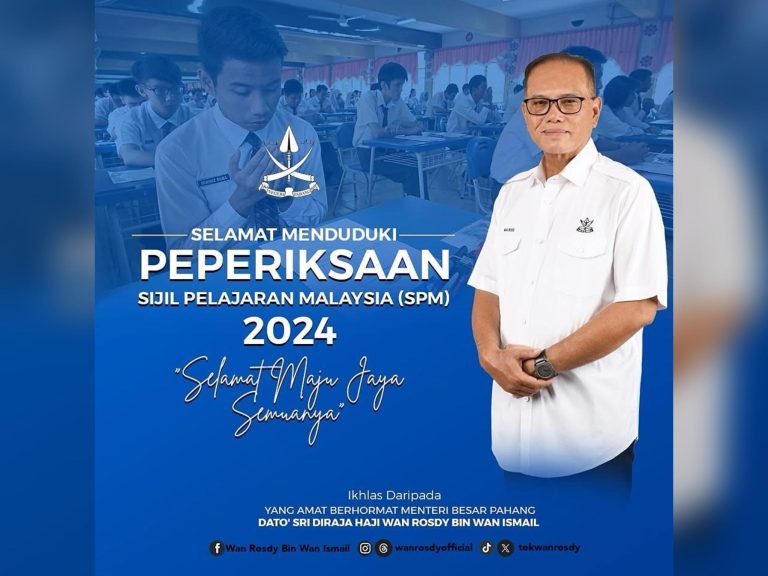 KERAJAAN PAHANG TAJA MAKAN TENGAH HARI UNTUK CALON SPM 2024