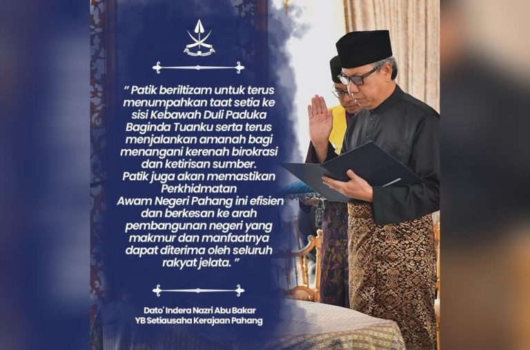 YB. SETIAUSAHA KERAJAAN PAHANG BERIKRAR TANGANI KARENAH BIROKRASI, KETIRISAN SUMBER