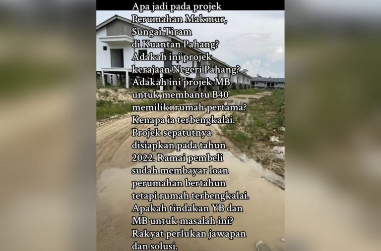 286 RUMAH PROJEK RUMAH MAKMUR FASA 1 KAMPUNG TIRAM DIJANGKA SIAP MAC 2026