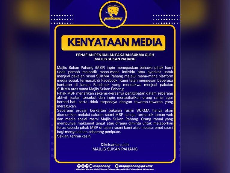 MSP NAFI JUAL PAKAIAN SUKMA DI MEDIA SOSIAL