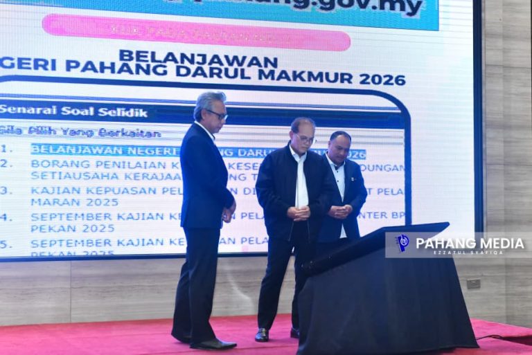 RAKYAT PAHANG BOLEH KEMUKAKAN CADANGAN BELANJAWAN PAHANG 2026