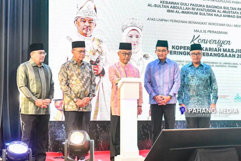 SULTAN PAHANG SARAN KOPERASI MASJID DIURUS DENGAN BAIK, BERINTEGRITI