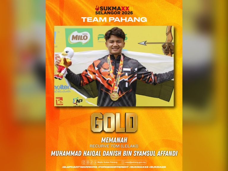Rekod dipecah, emas disambar Haiqal Danish