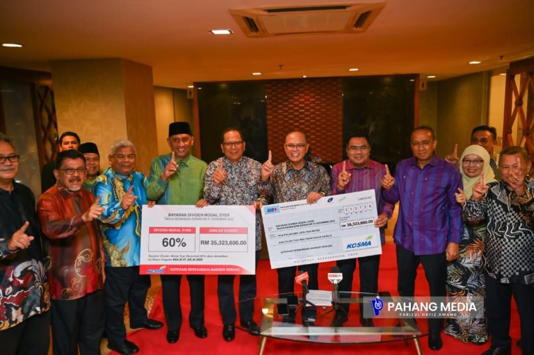 KOSMA umum bayaran dividen 60 peratus, tertinggi sejak ditubuhkan