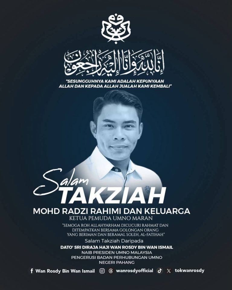 YAB Menteri Besar Pahang zahir rasa dukacita, Ketua Pemuda Maran antara terkorban tragedi pokok tumbang