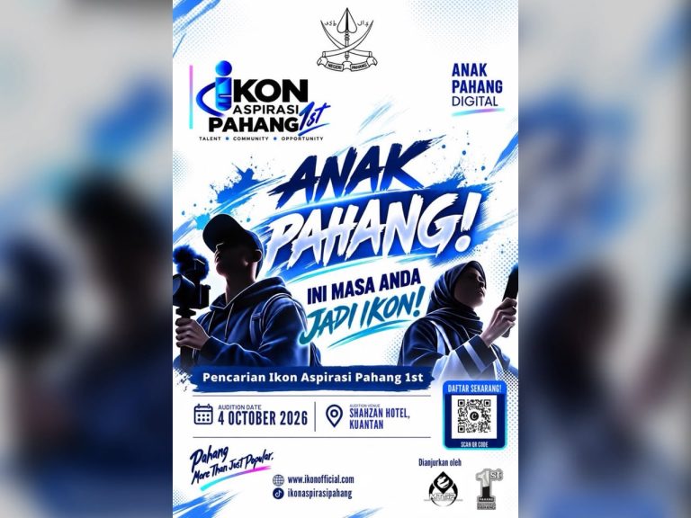 20 bakat anak Pahang bakal diketengahkan menerusi Ikon Aspirasi Pahang 1st